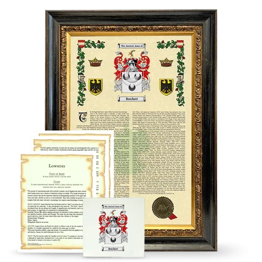 Boschert Framed Armorial, Symbolism and Large Tile - Heirloom