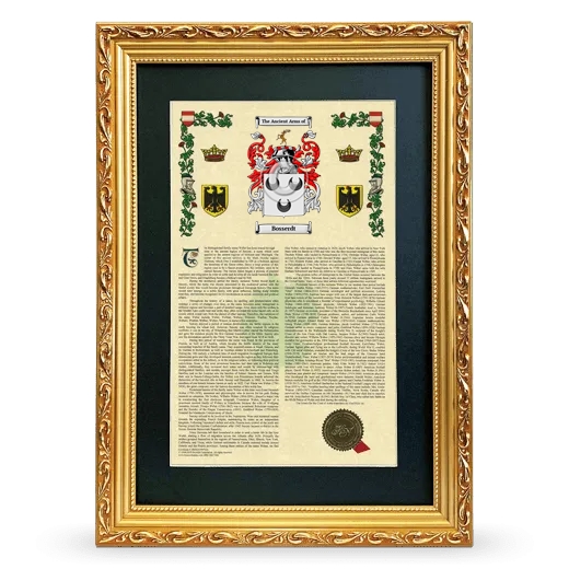 Bosserdt Deluxe Armorial Framed - Gold