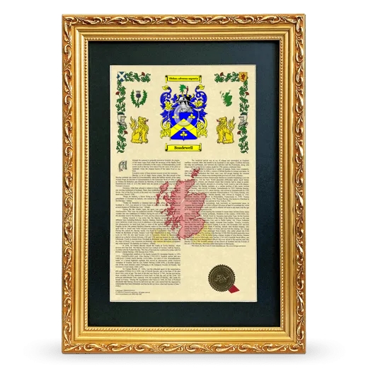 Boadewell Deluxe Armorial Framed - Gold