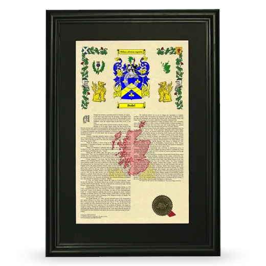 Bodel Deluxe Armorial Framed - Black