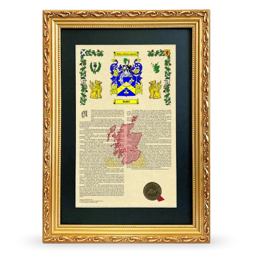 Bodel Deluxe Armorial Framed - Gold