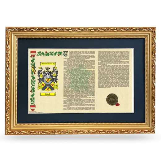 Bouch Deluxe Armorial Landscape Framed - Gold