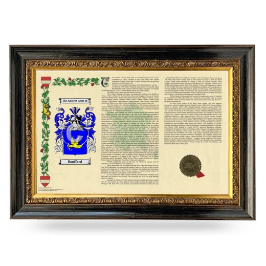 Bouffard Armorial Landscape Framed - Heirloom