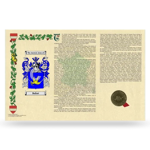 Bufort Armorial History Landscape Style