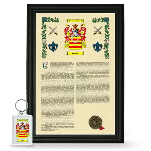 Boullot Framed Armorial History and Keychain - Black