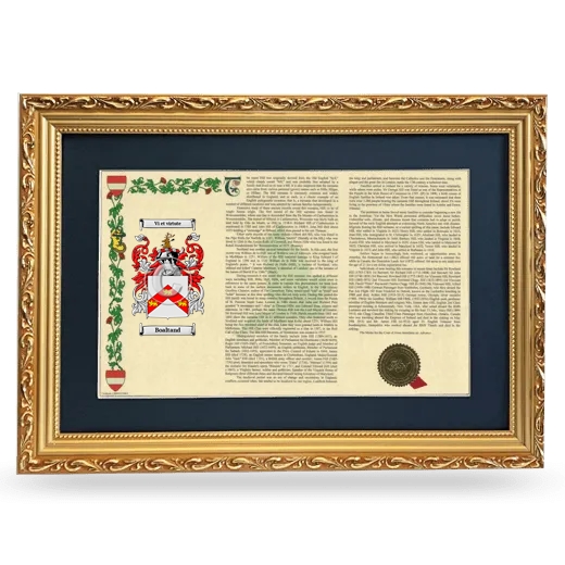 Boaltand Deluxe Armorial Landscape Framed - Gold