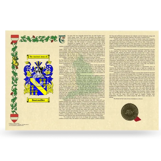 Boutouiller Armorial History Landscape Style