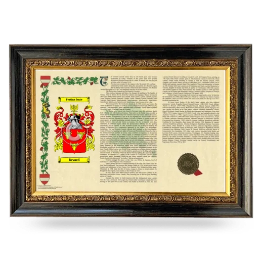 Bevard Armorial Landscape Framed - Heirloom