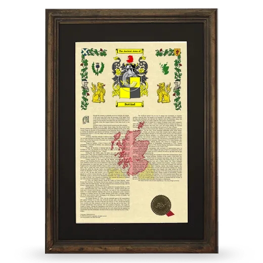 Bottind Deluxe Armorial Framed - Brown