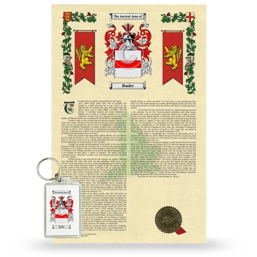 Boaler Armorial History and Keychain Package