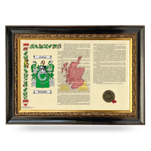 Bovmaker Armorial Landscape Framed - Heirloom