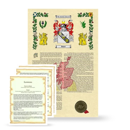 Boast Armorial History and Symbolism package