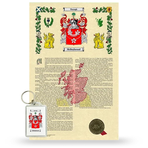 McBoyheand Armorial History and Keychain Package