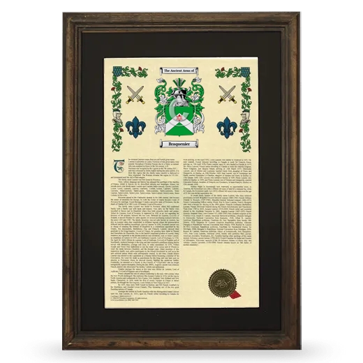 Braquenier Deluxe Armorial Framed - Brown