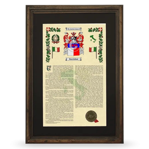 Braccioloni Deluxe Armorial Framed - Brown