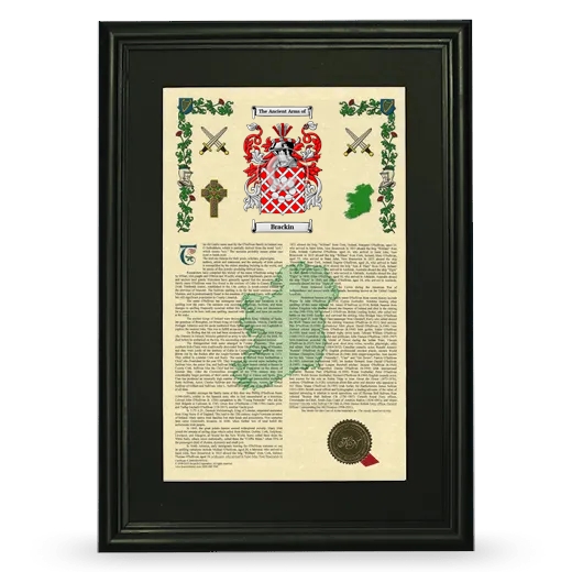 Brackin Deluxe Armorial Framed - Black