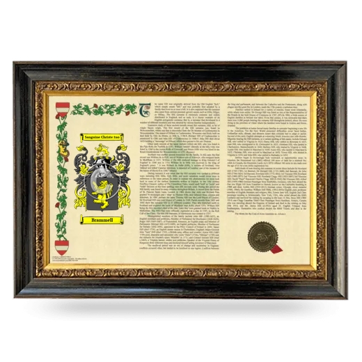 Brammell Armorial Landscape Framed - Heirloom