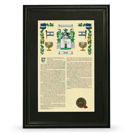 Brend Deluxe Armorial Framed - Black