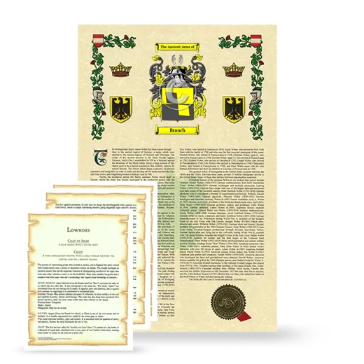 Brauch Armorial History and Symbolism package