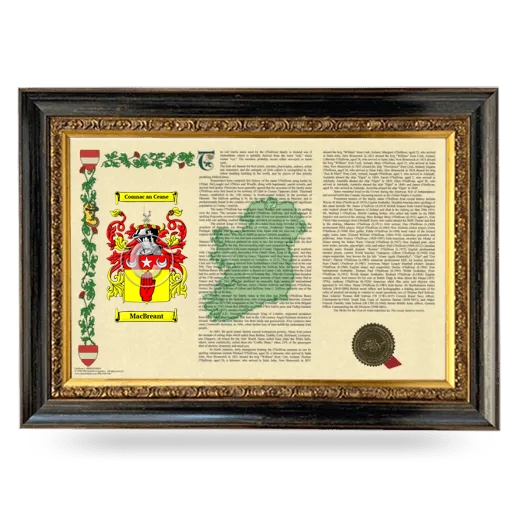 MacBreant Armorial Landscape Framed - Heirloom