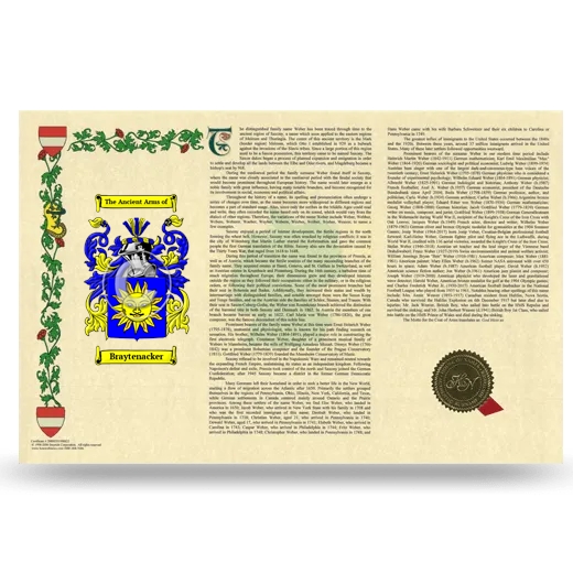 Braytenacker Armorial History Landscape Style