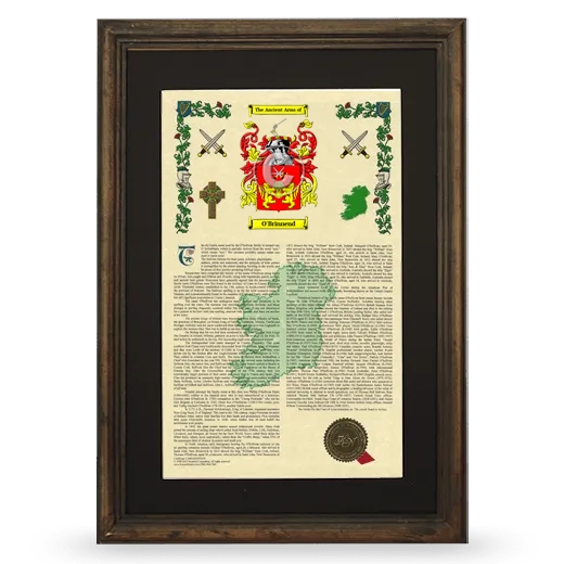 O'Brinnend Deluxe Armorial Framed - Brown