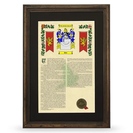 Brer Deluxe Armorial Framed - Brown