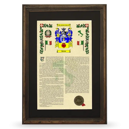 Bressa Deluxe Armorial Framed - Brown