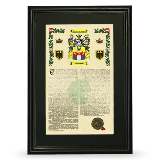 Breslawski Deluxe Armorial Framed - Black