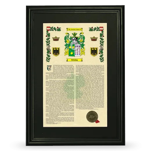 Brüning Deluxe Armorial Framed - Black