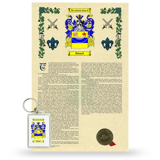 Brisard Armorial History and Keychain Package