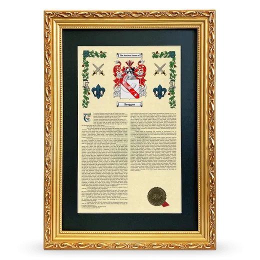 Broggus Deluxe Armorial Framed - Gold