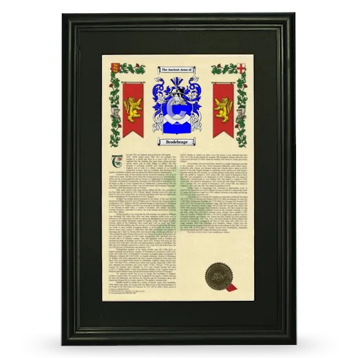 Brodebrage Deluxe Armorial Framed - Black