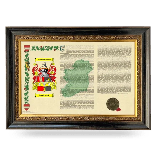 Brockerick Armorial Landscape Framed - Heirloom