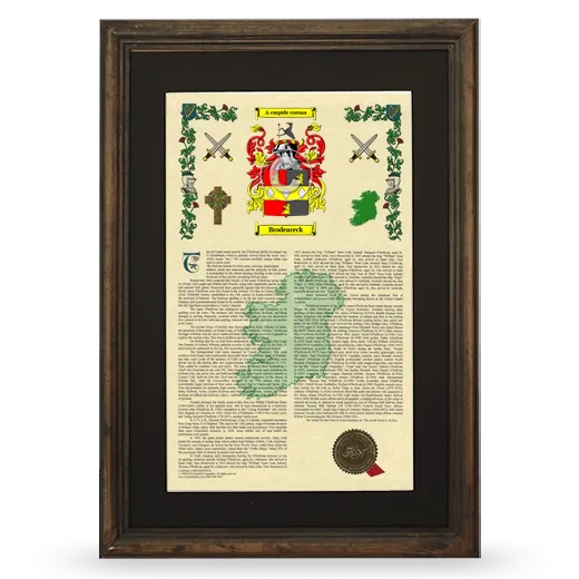 Brodeareck Deluxe Armorial Framed - Brown