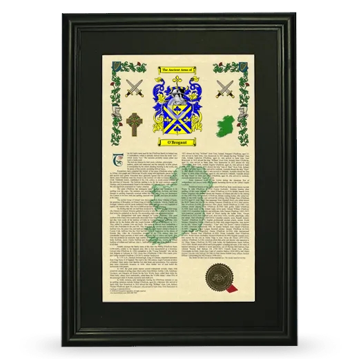 O'Brogant Deluxe Armorial Framed - Black