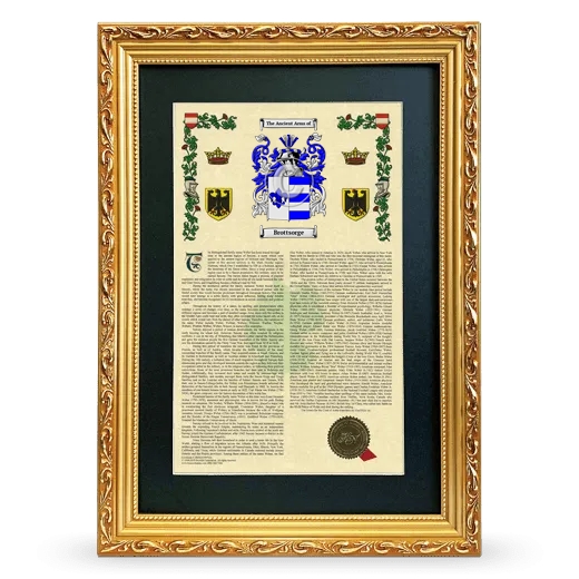 Brottsorge Deluxe Armorial Framed - Gold