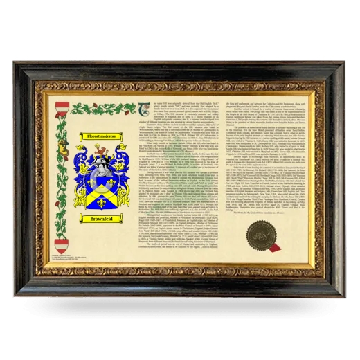 Brownfeld Armorial Landscape Framed - Heirloom