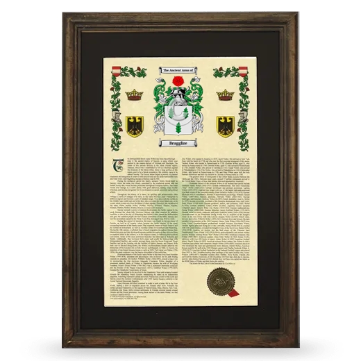 Brugglire Deluxe Armorial Framed - Brown