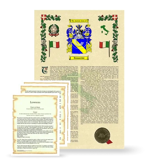 Brunaccini Armorial History and Symbolism package