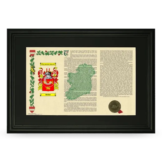 Breine Deluxe Armorial Landscape Framed- Black