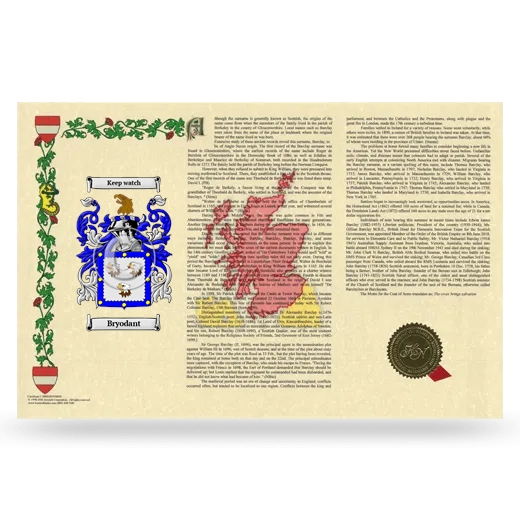 Bryodant Armorial History Landscape Style