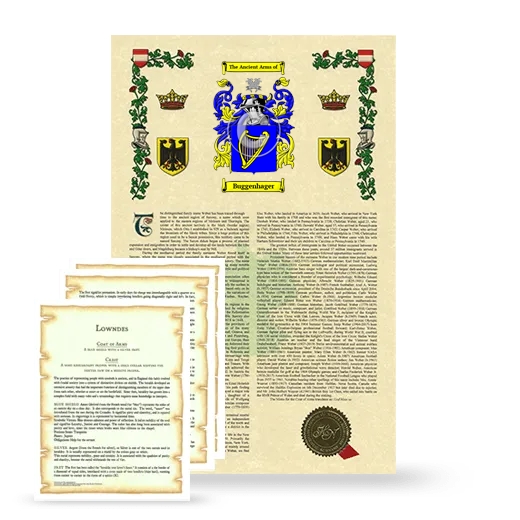 Buggenhager Armorial History and Symbolism package