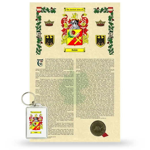 Buhle Armorial History and Keychain Package