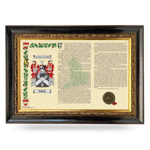 Bulkelly Armorial Landscape Framed - Heirloom