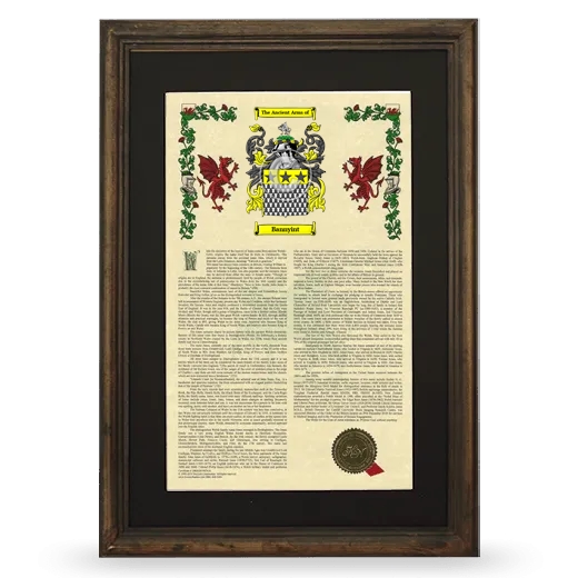 Bannyint Deluxe Armorial Framed - Brown