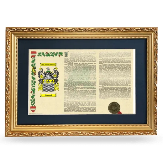 Binnand Deluxe Armorial Landscape Framed - Gold
