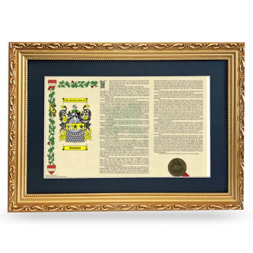 Bunnyint Deluxe Armorial Landscape Framed - Gold