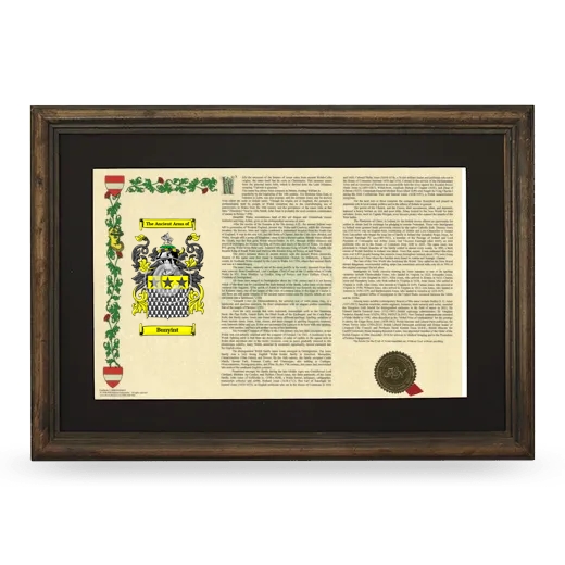 Bunyint Deluxe Armorial Landscape Framed - Brown