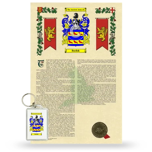 Burdok Armorial History and Keychain Package
